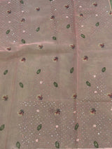 Pink organza Designer saree- PBRCK2A