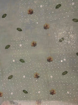 White organza Designer saree- PBRCK2