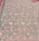 Pink Organza Designer saree- PBRCK4