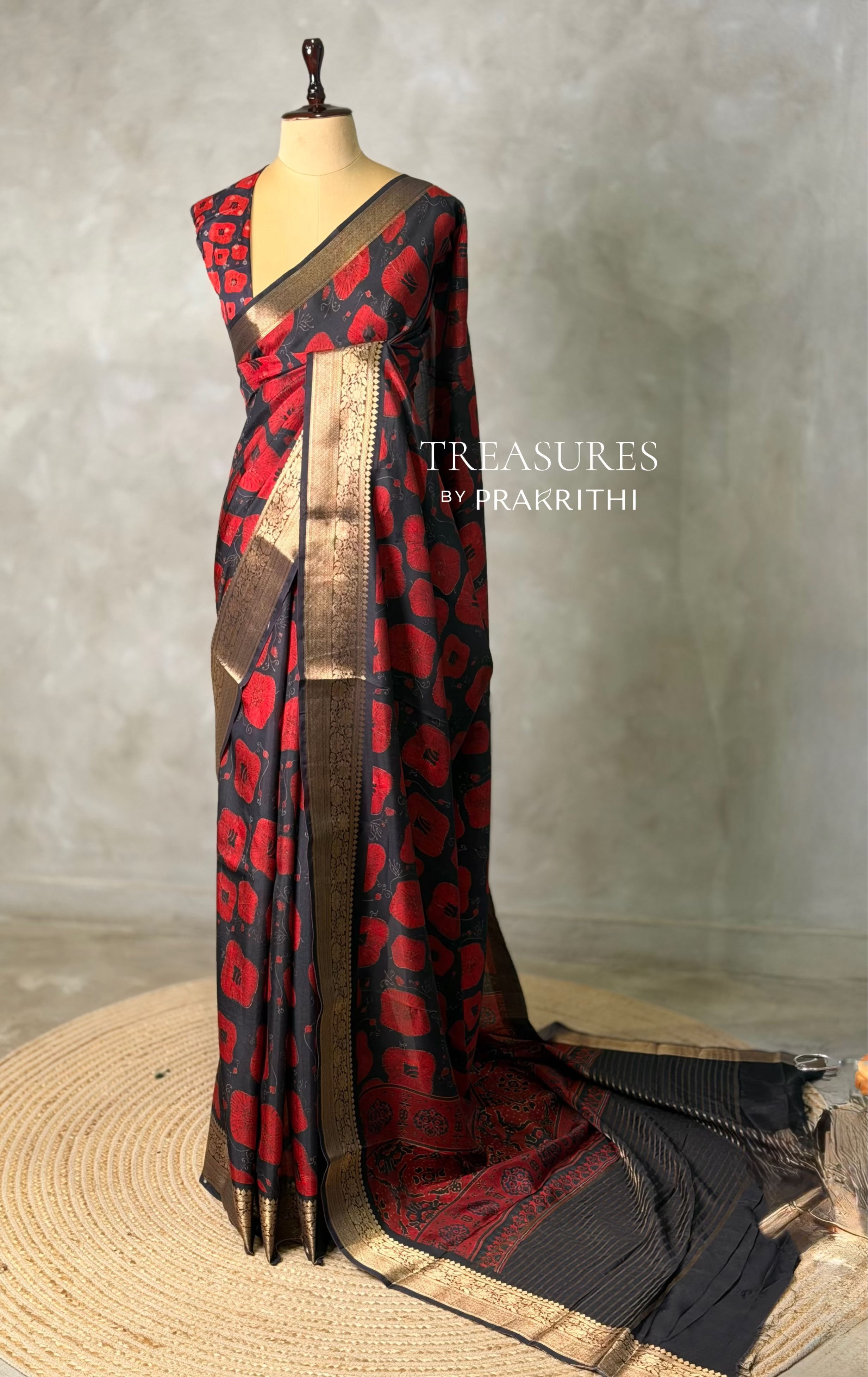 Pure Russian silk saree- PBR48B