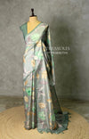 Soft tusser silk saree: PBR54AD1
