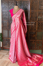 Rani pink Katan Banarasi silk saree - RAZ4