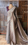 Deep Purple Katan Banarasi silk saree - RAZ3S
