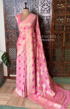 Pink Banarasi khaddi Georgette Saree - PBRH