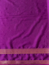 Violet Banarasi Crape silk saree - PBRHE5