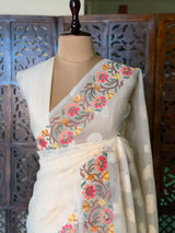 Off white Net Kotta saree - PBR64