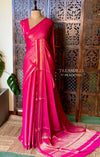 Rani Pink Banarasi Crape silk saree - PBRHE4