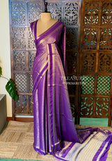 Violet Banarasi Crape silk saree - PBRHE5