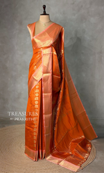 Orange banarasi silksaree -LZ8G
