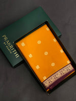 Yellow and purple kanchipuram silk saree- PSSR271