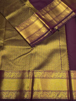 Deep purple kanchipuram silk saree- PSSR275