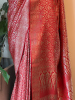 Red Bridal banarasi silksaree -PBR9B
