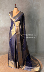 Navy blue banarasi silksaree -LZ8L