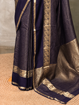 Navy Blue Soft silk Saree - PBRFA4D