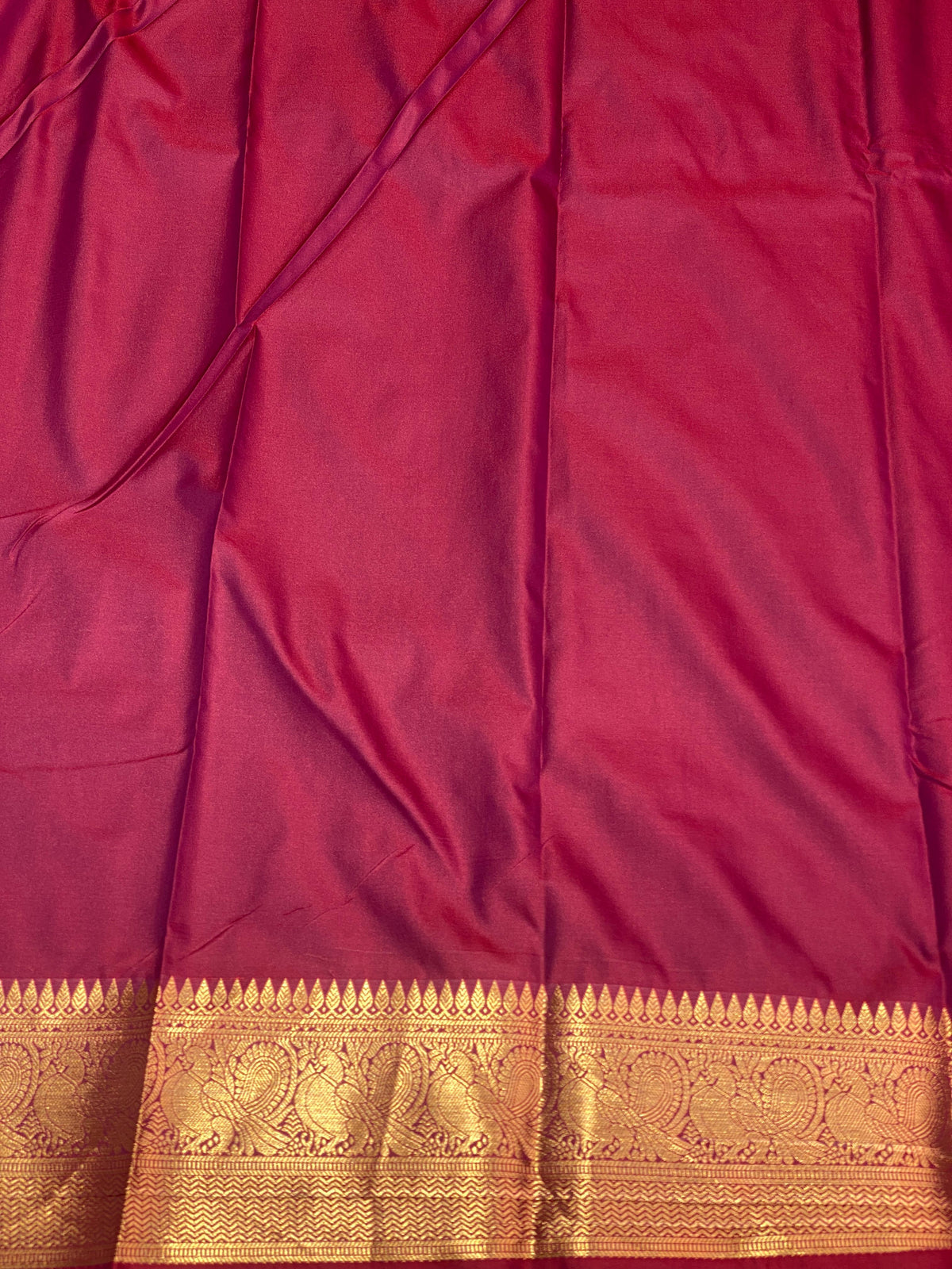 Maroon kanchipuram silk saree - PEACOCKMAROON