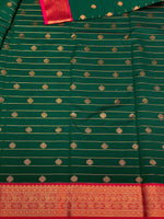 Dark green and magenta soft silk saree - PSS060A