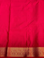 Dark green and magenta soft silk saree - PSS060A
