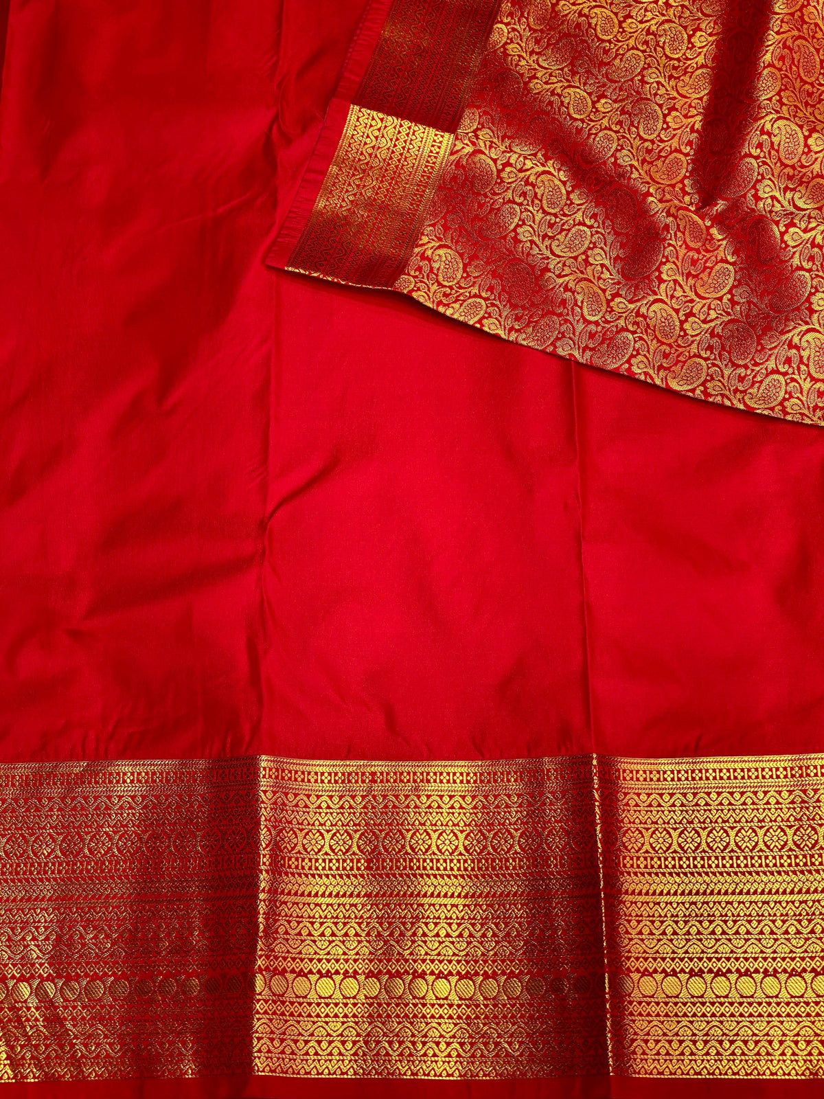 Red bridal kanchipuram saree- PBK004