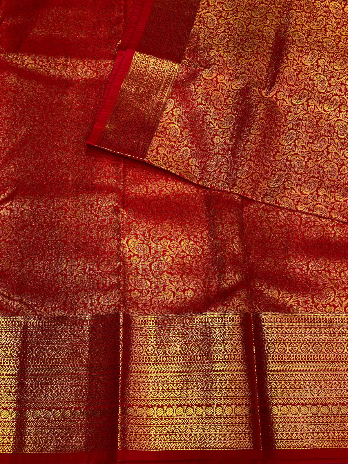 Red bridal kanchipuram saree- PBK004