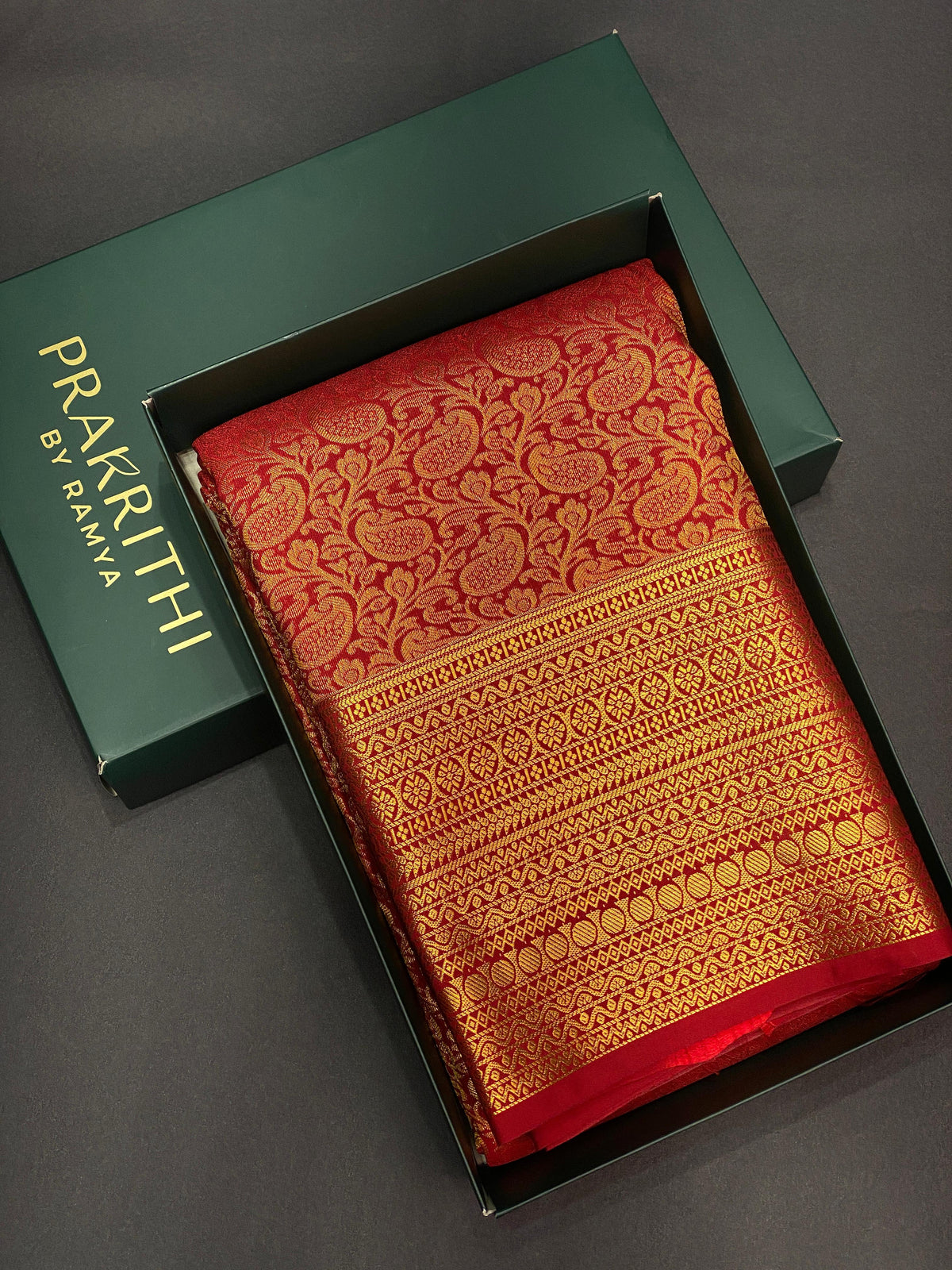 Maroon red bridal kanchipuram saree- PBK005