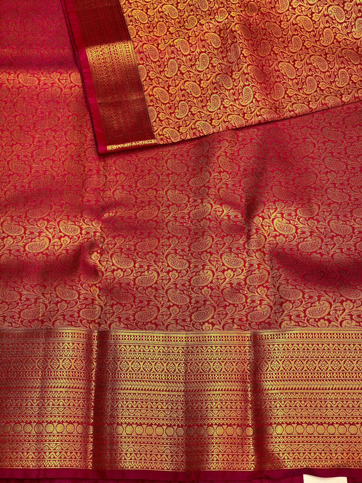 Wine red bridal kanchipuram saree- PBK002