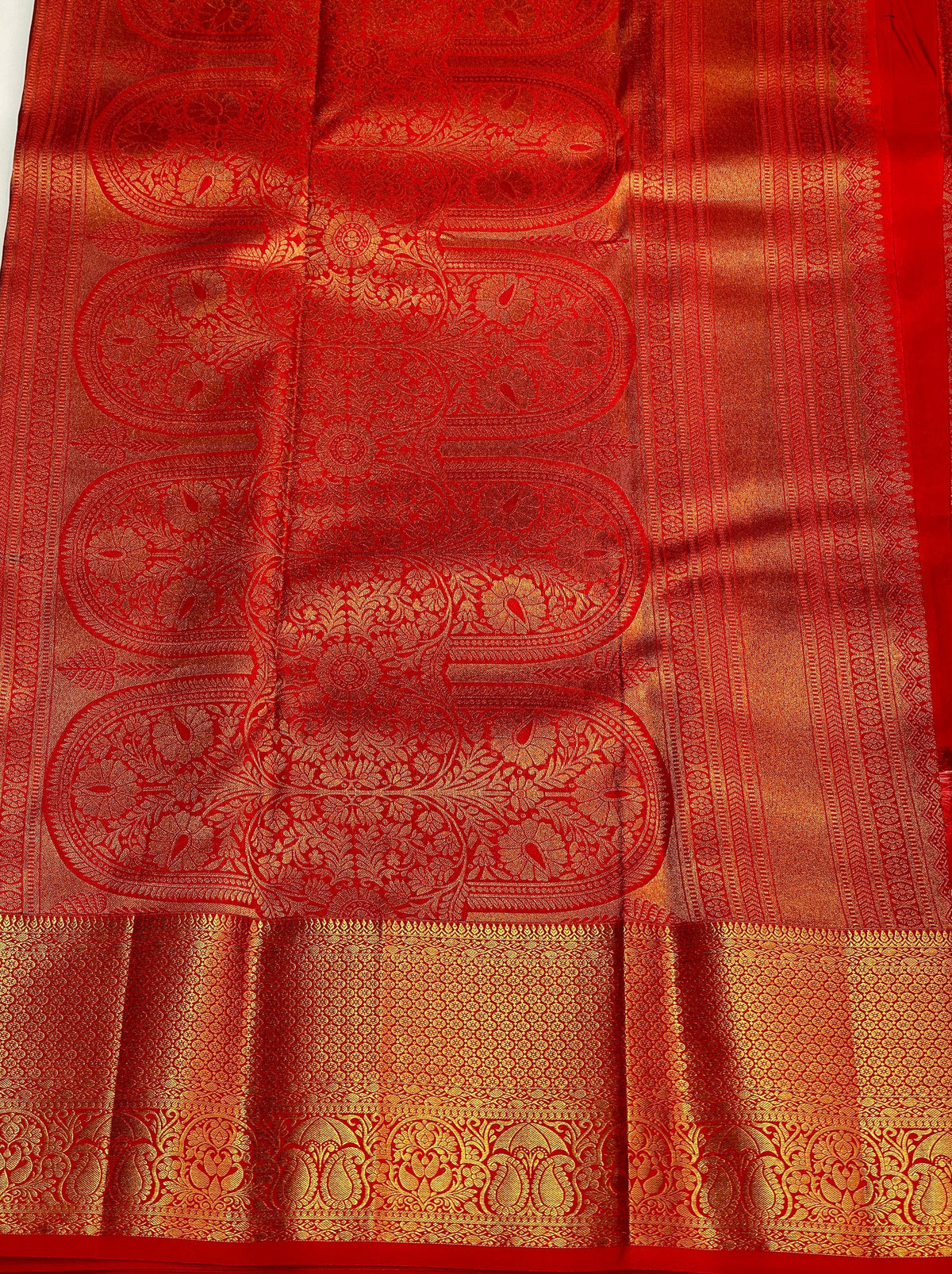 Red bridal kanchipuram saree- PSK002