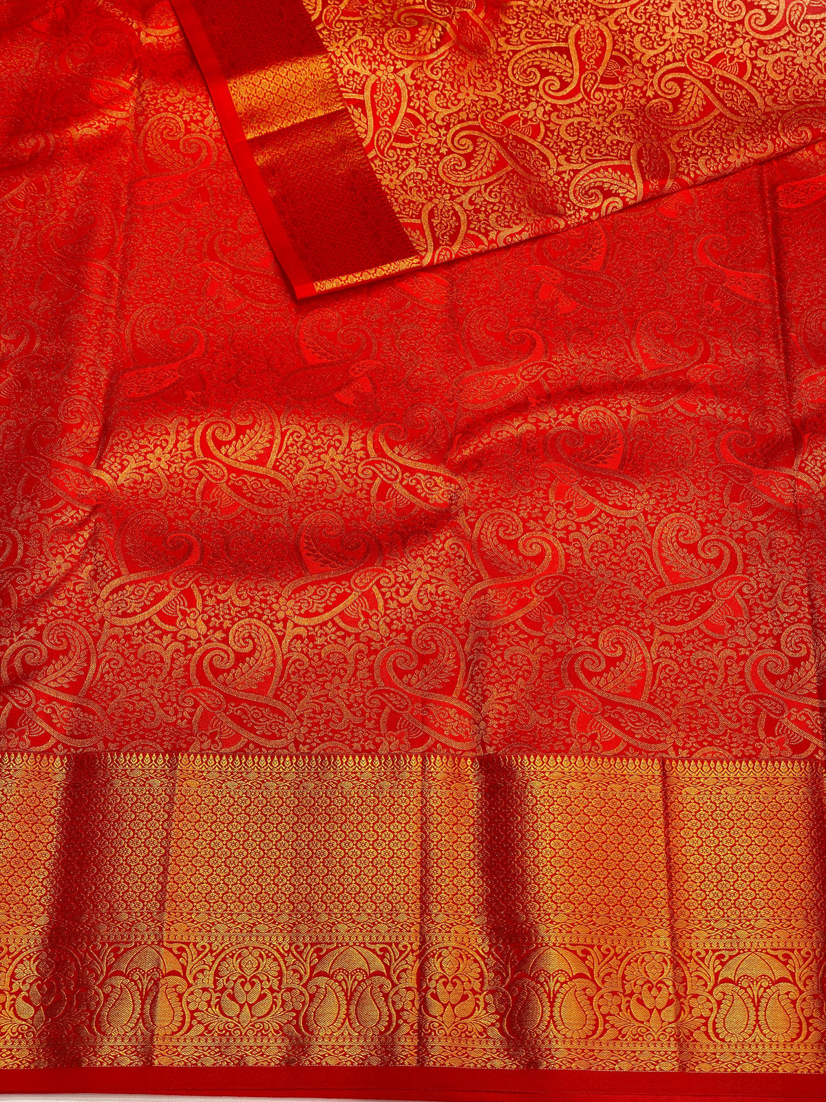 Red bridal kanchipuram saree- PSK002
