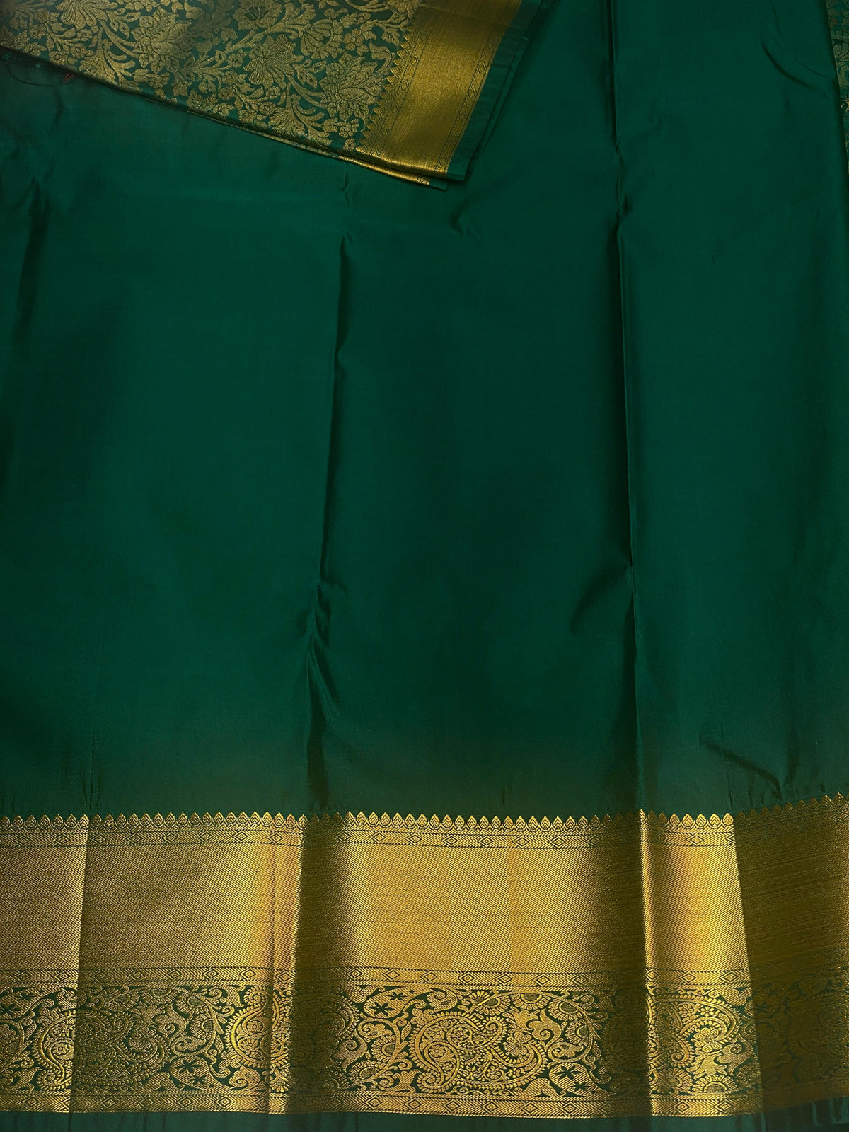 Green bridal kanchipuram saree- PSK003