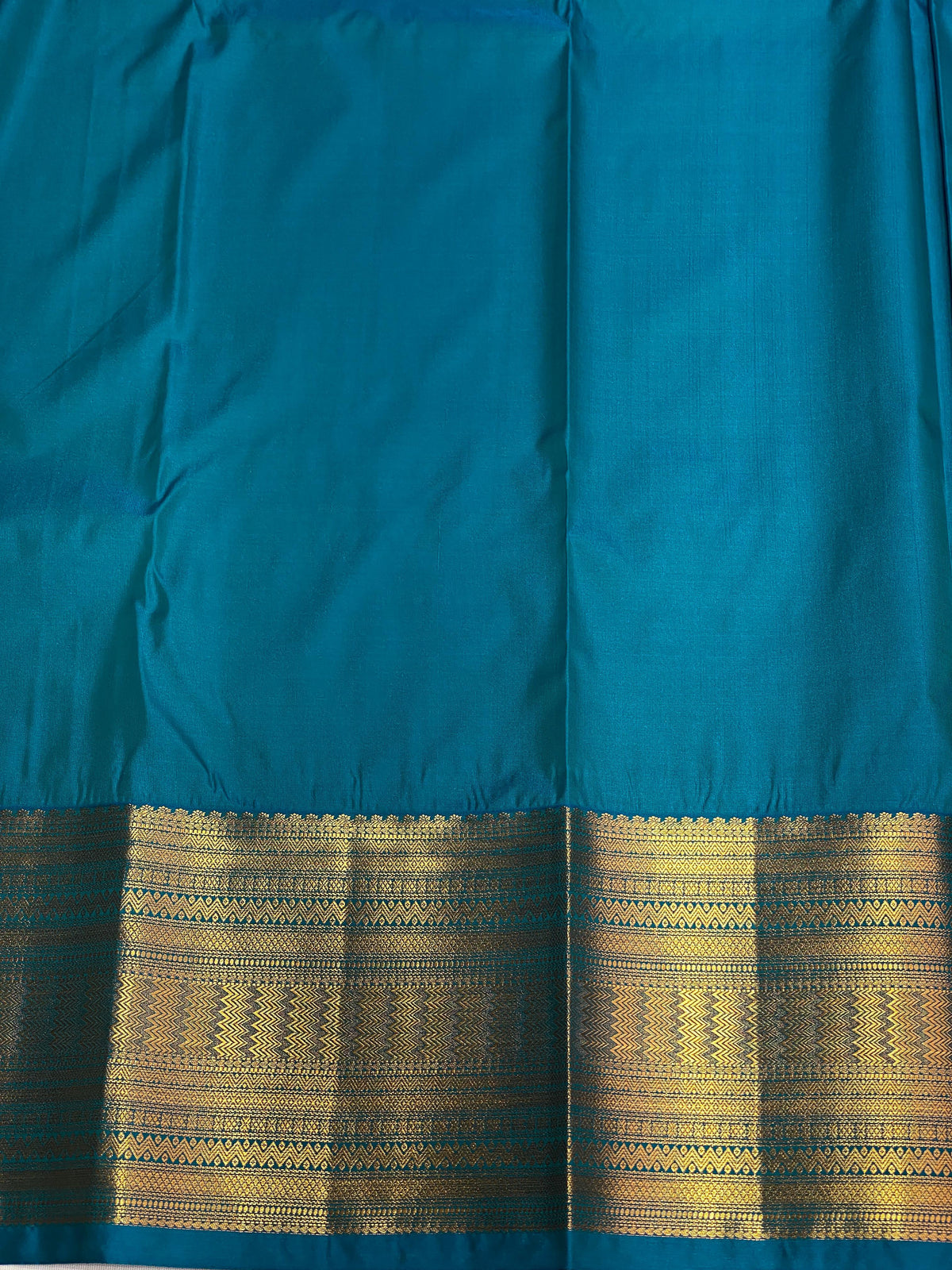 Peacock blue bridal kanchipuram saree- PBK003