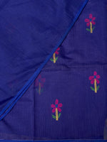 Blue cotton silk saree - PCS03