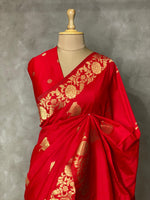 Red Soft banarasi saree - PBANRED