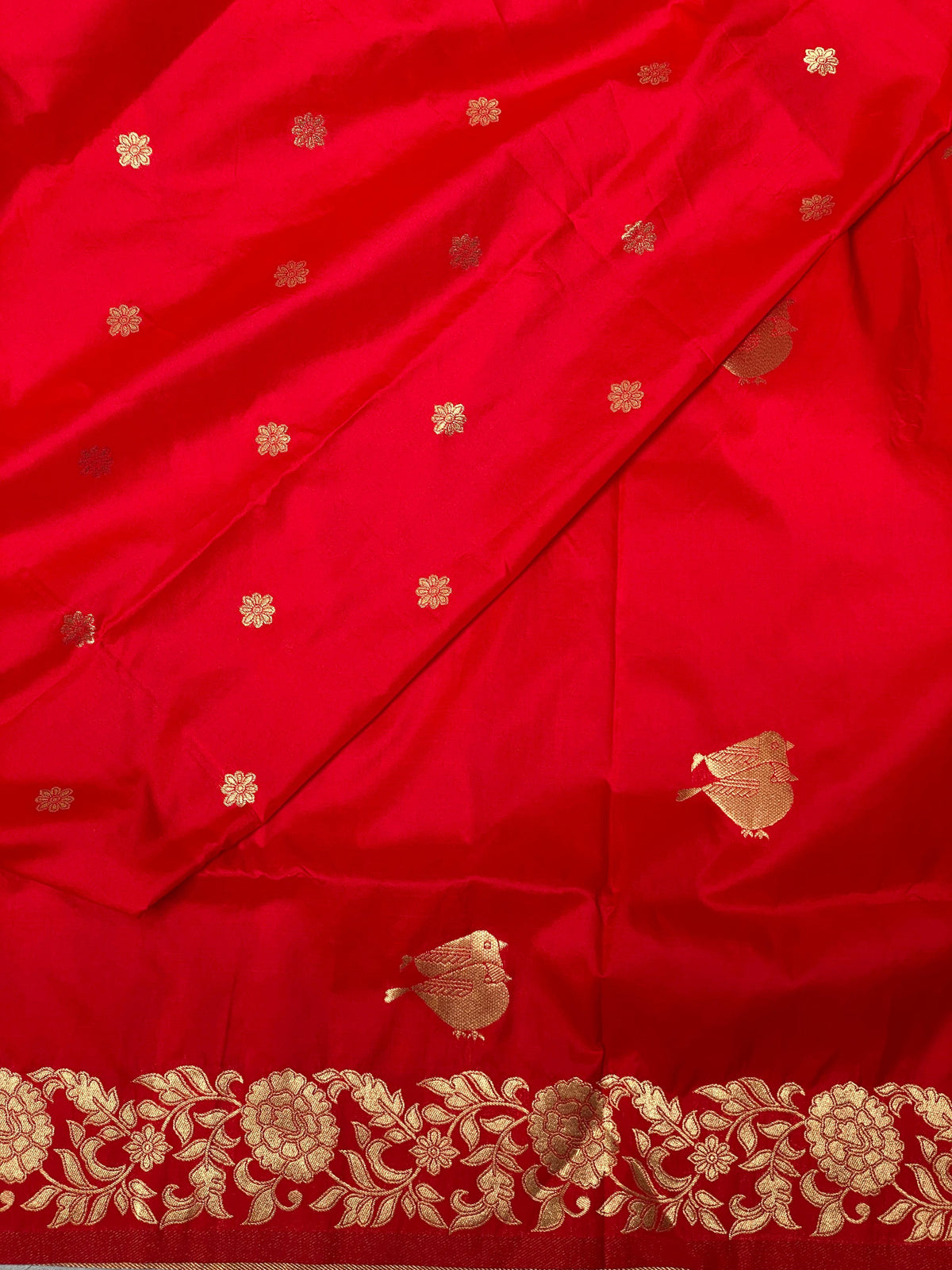 Red Soft banarasi saree - PBANRED