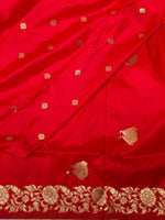 Red Soft banarasi saree - PBANRED