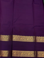 Red and Violet silk saree- PSSOM04