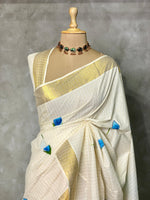 Kerala saree - ONAM6BLUE