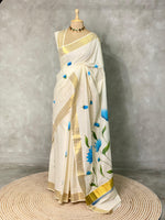 Kerala saree - ONAM6BLUE