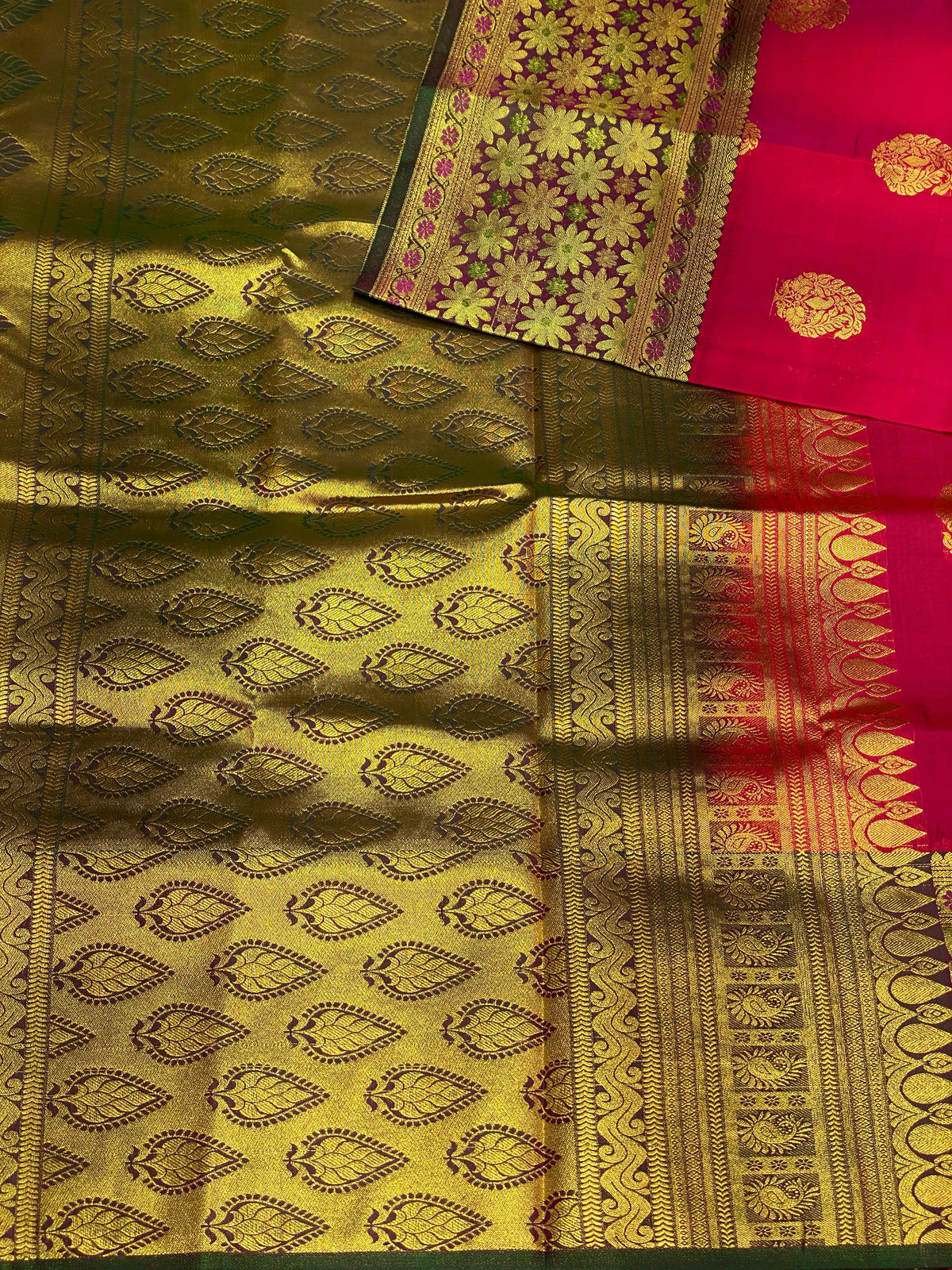Pure Kanchipuram Silk saree - PMEENA4
