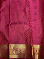 deep green and magenta silk saree- PSP4