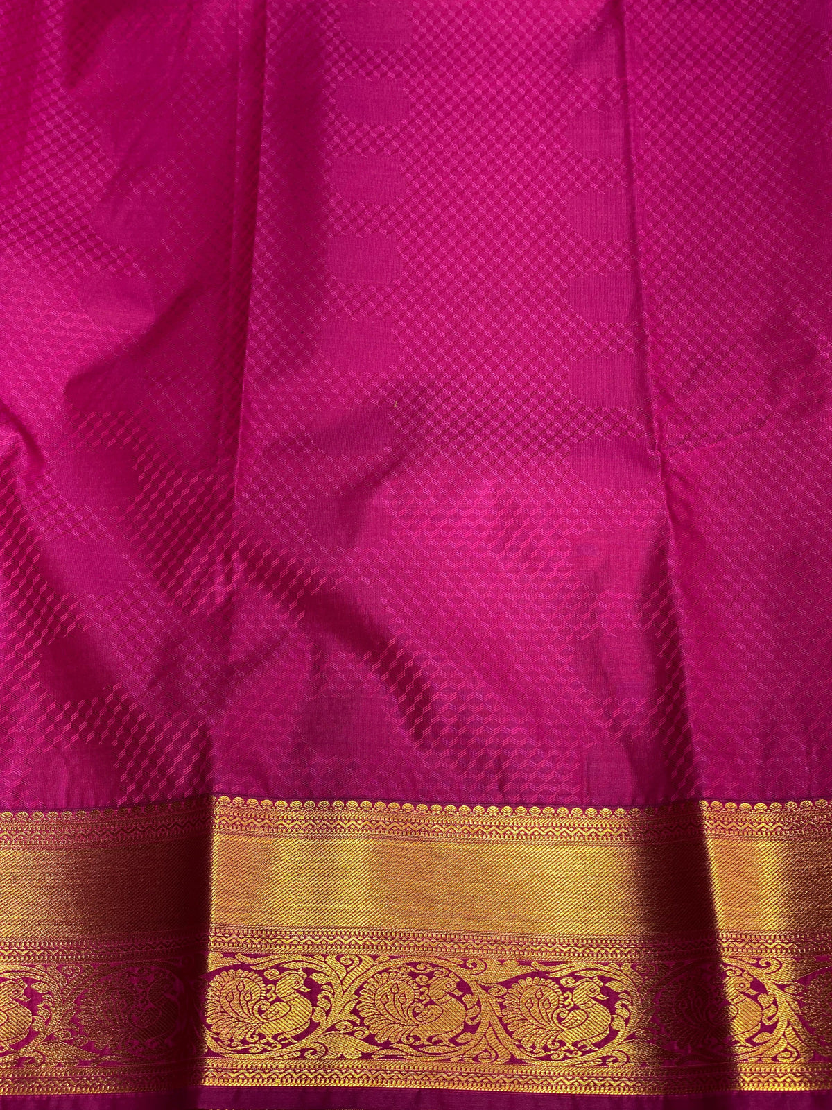 off white and magenta silk saree- PSP7