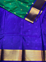 Green and Blue silk saree- PSPP5