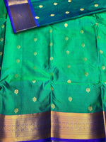 Green and Blue silk saree- PSPP5