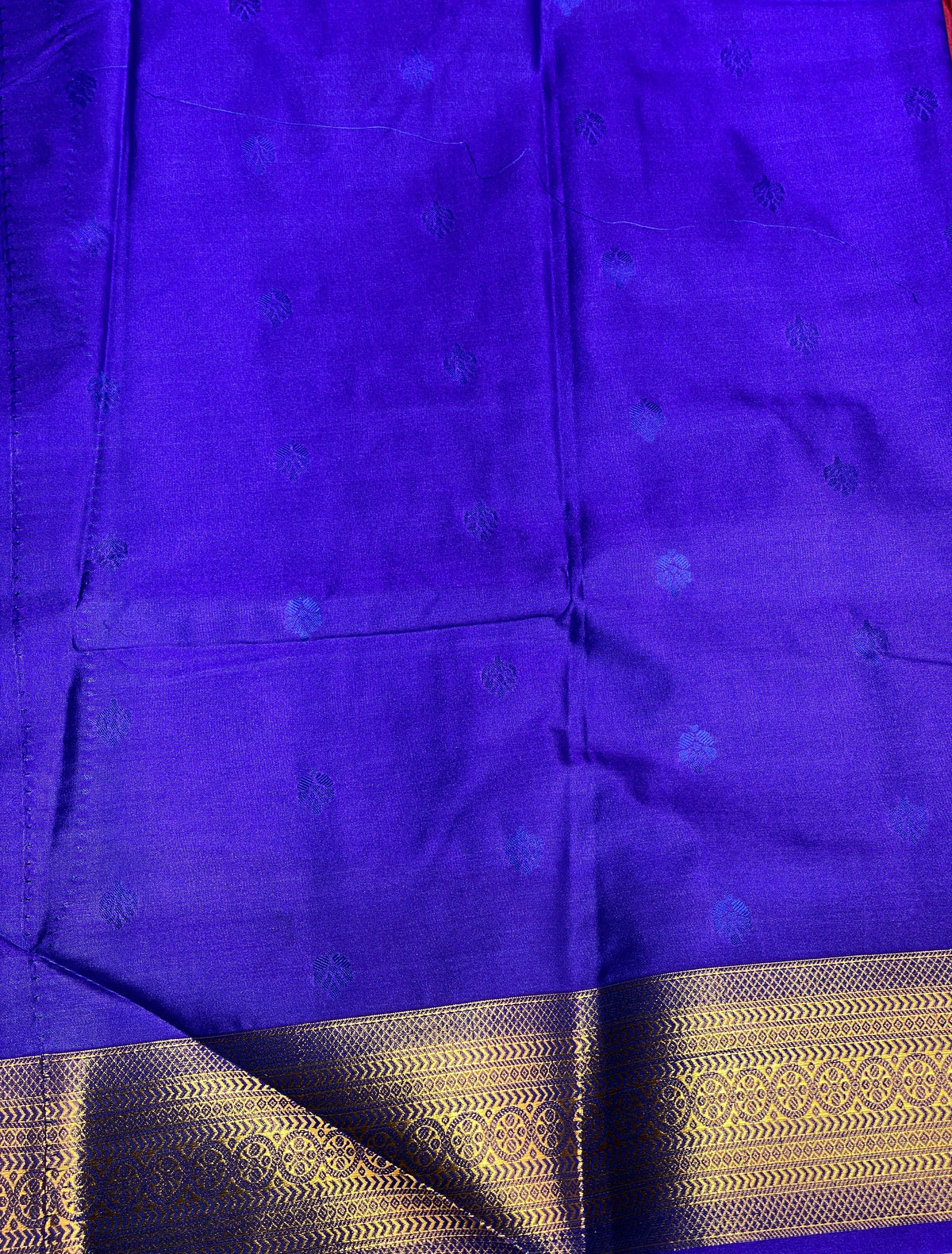 Green and Blue silk saree- PSPP6