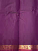 Lavender and maroon soft silk saree - PSE4
