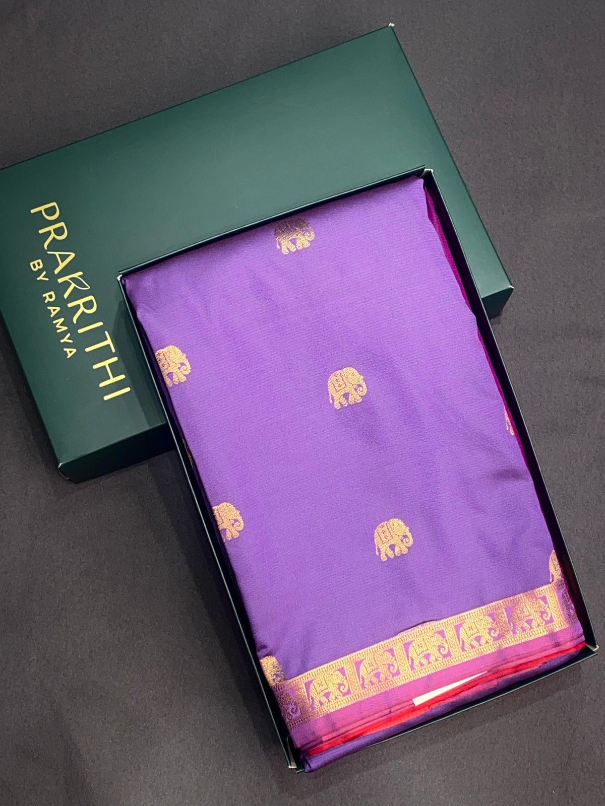 Lavender and maroons oft silk saree - PSE14