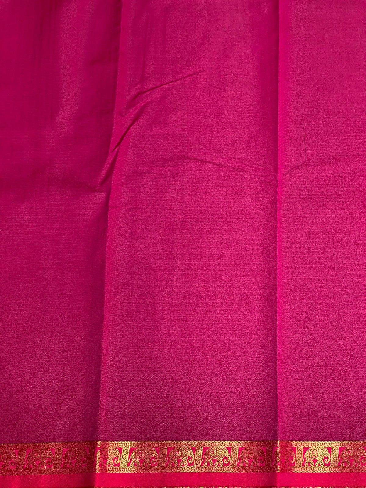 Mustard yellow and magenta soft silk saree - PSE8