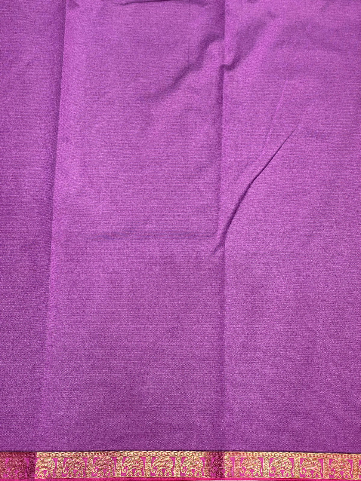 Green and purple soft silk saree - PSE11