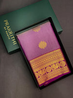 Lavender and purple silk saree- PSSC7H