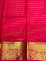 Mauve and red silk saree- PSSD3