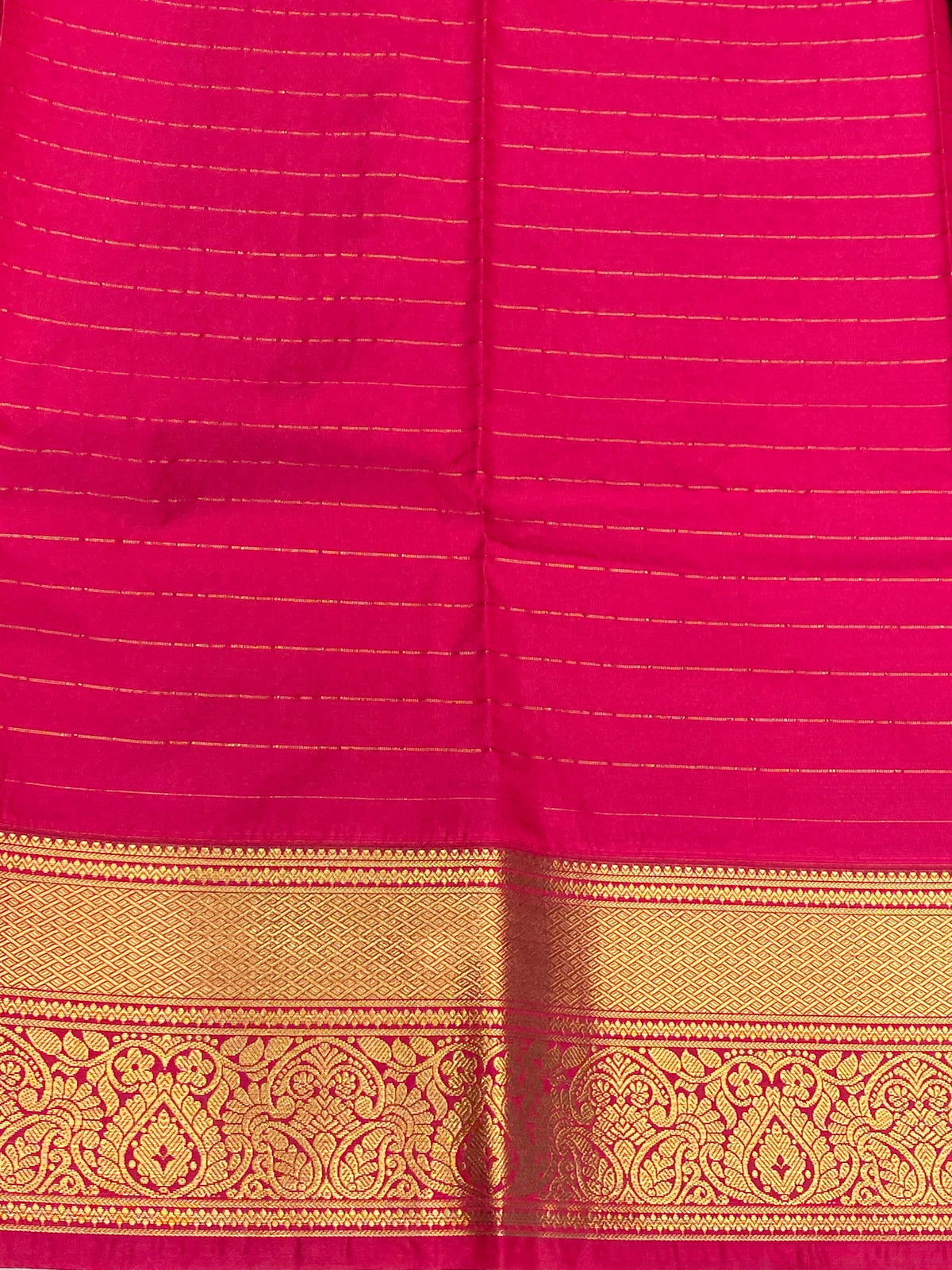 grey and red silk saree- PSSD4