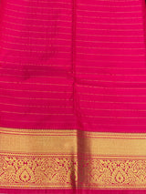 green and magenta silk saree- PSSD5